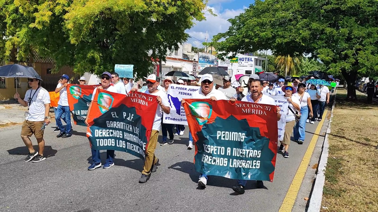 La protesta marca un llamado de atención por parte de los trabajadores del Poder Judicial de la Federación en defensa de sus derechos laborales 