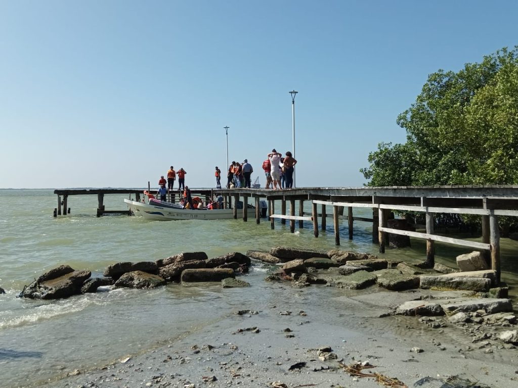 Muelle peligroso en Ciudad del Carmen