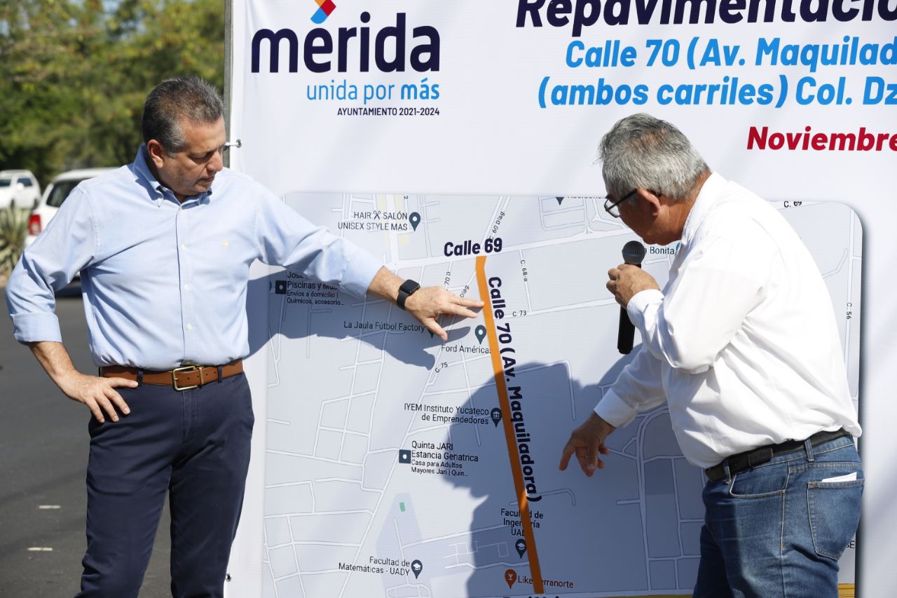 El Ayuntamiento de Mérida mejora importante vialidad en un punto de la ciudad con mayor demanda