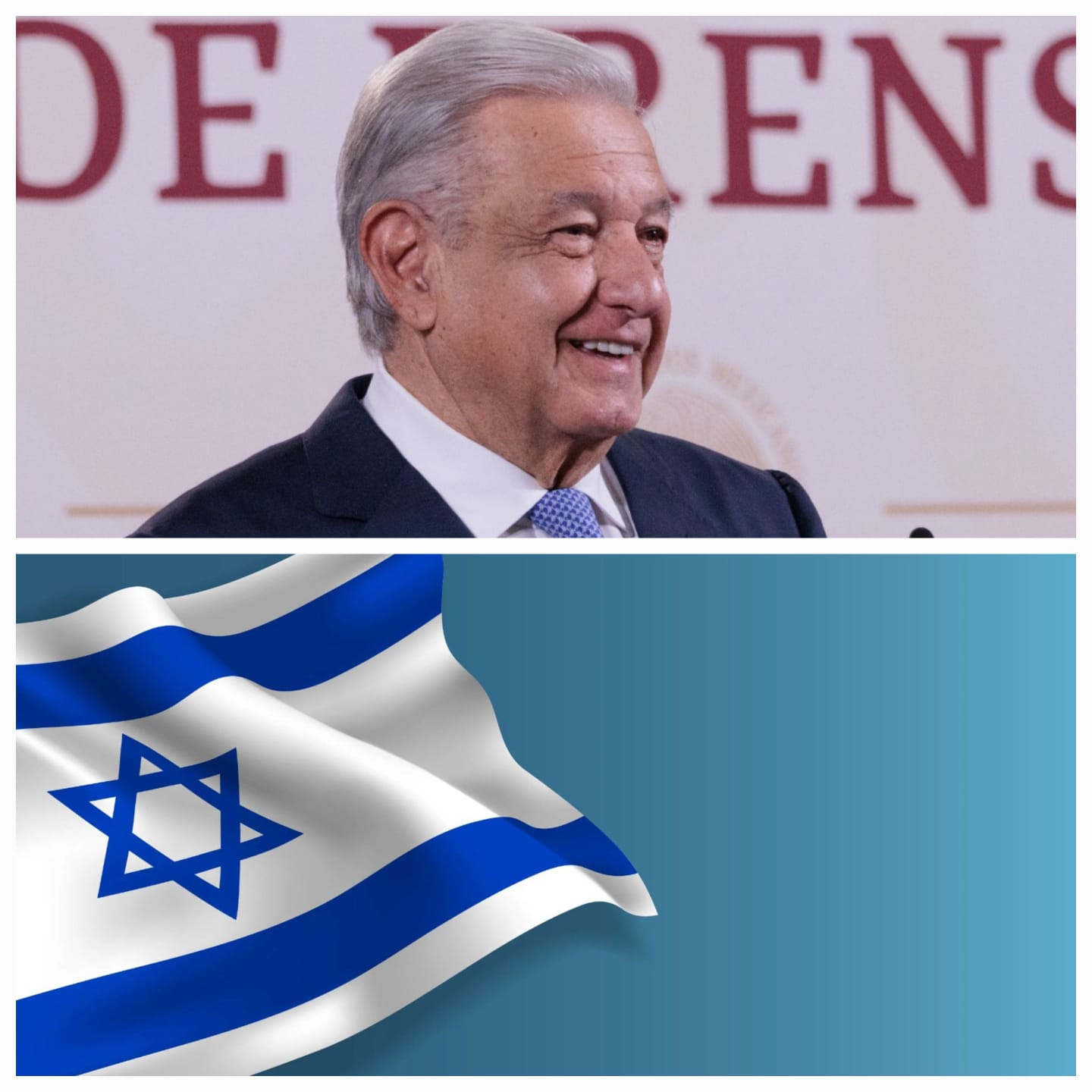 Reitera AMLO “México no romperá relaciones con Israel”