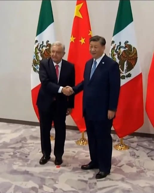 AMLO y Xi Jinping tienen su primera reunión bilateral
