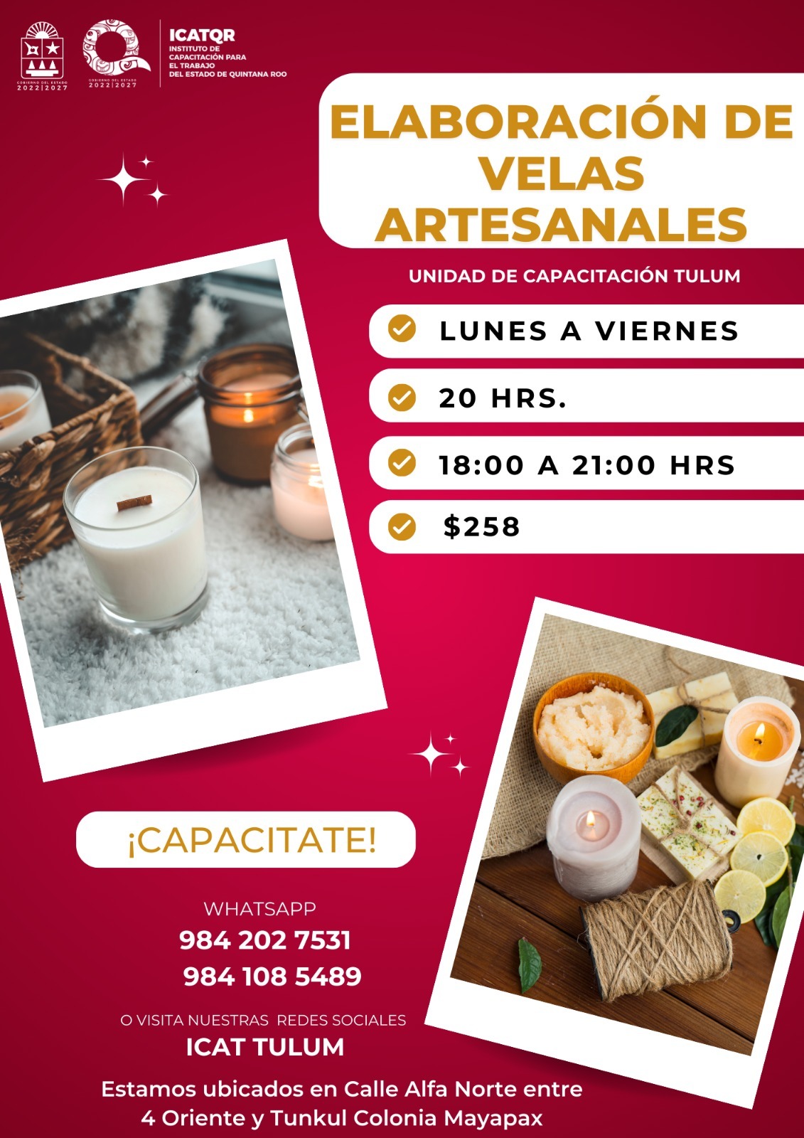 En Tulum se realiza el Taller de Elaboración de Velas Artesanales