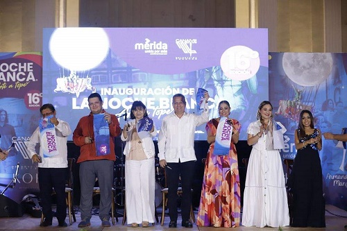 Gozando del “Arte a tope”, el Ayuntamiento de Mérida realiza la 16a. edición de La Noche Blanca