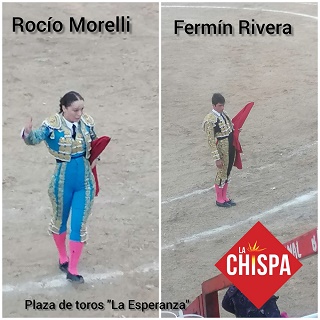 Fermín Rivera y Rocío Morelli en la apertura taurina en la Feria Yucatán Xmatkuil