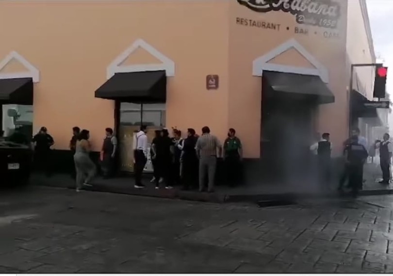 Incendio en Cafetería en el Centro de Mérida: Café la Habana