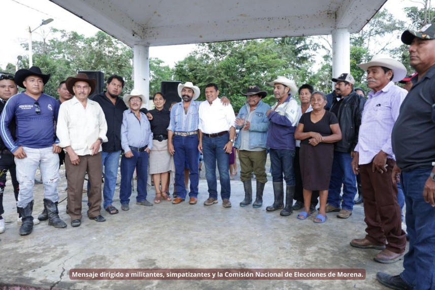Javier May visita zona indígena de Tabasco “vamos contra la desigualdad”