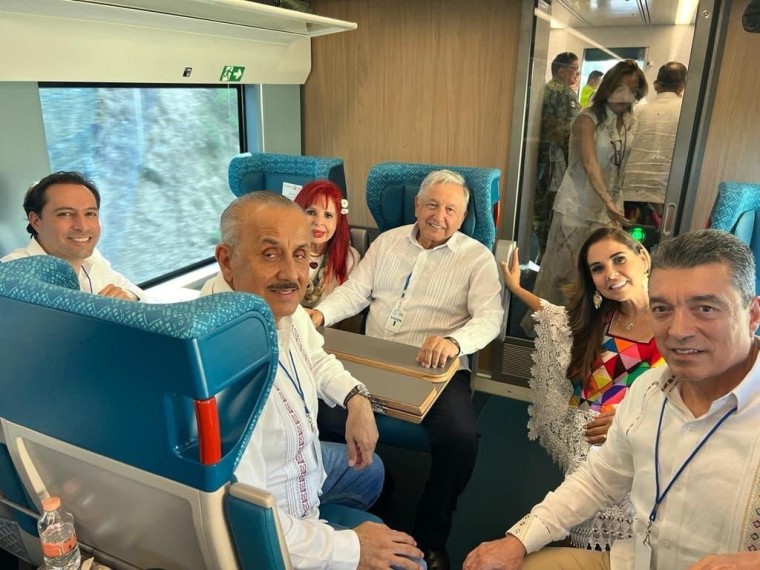 Acude el Gobernador Mauricio Vila Dosal al primer recorrido del tramo Cancún-Palenque del Tren Maya
