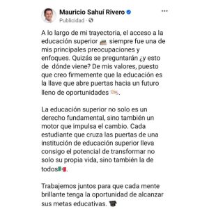 Sahuí Rivero ha invertido en publicidad para ampliar su alcance.