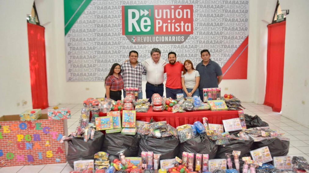 Jóvenes del PRI impulsan recolecta a favor de comisarías de Mérida