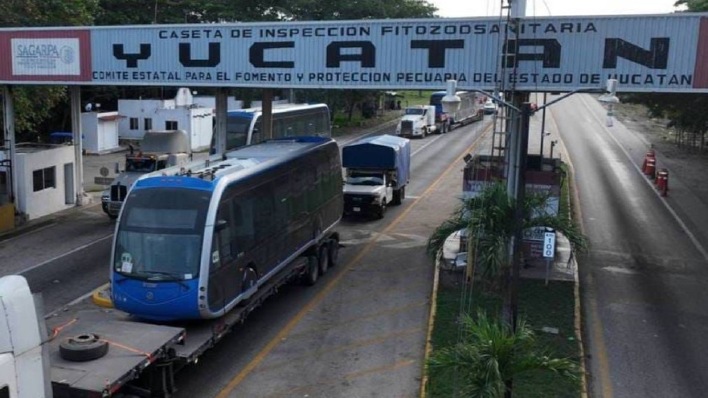 Llegan otras 5 nuevas unidades del Ie-Tram a Yucatán: ya suman 11 las modernas unidades de este tipo que se encuentran en el estado.