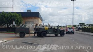 El simulacro dio inicio a las 10 de la mañana.