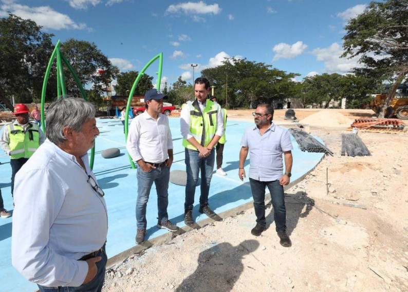 Supervisa el Gobernador Mauricio Vila Dosal, trabajos de remodelación y modernización de la Unidad Deportiva del Sur"Henry Martín"