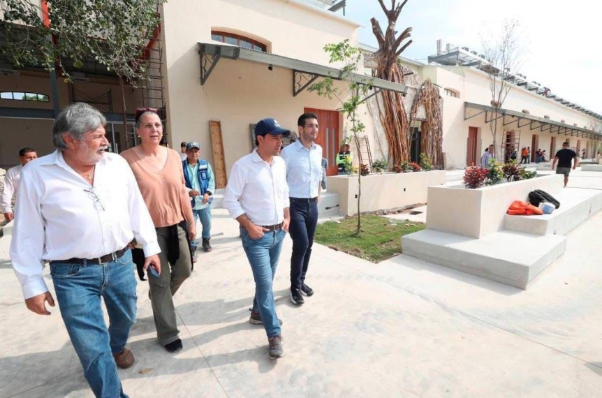 El Gobernador Mauricio Vila constató el avance de los trabajos de modernización de la UNAY cerca del parque de la Plancha