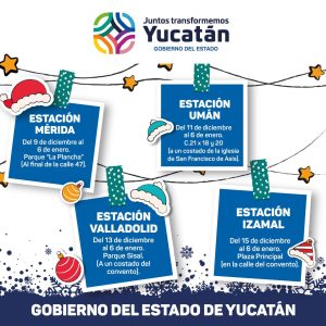 Las exhibiciones se realizarán a partir del 9 de diciembre y hasta el 6 de enero del próximo año