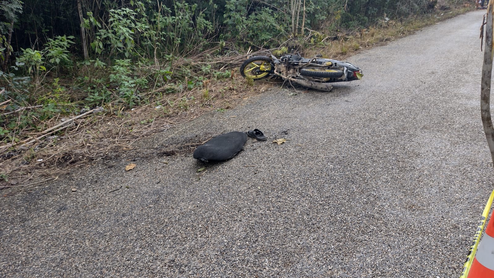 Fallece al derrapar su motocicleta en la carretera estatal Xuilub-Xocen