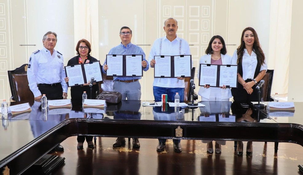 Garantizan Voto Libre Y Seguro En Tabasco Con Firma De Convenios De Ine E Iepct Con Setab Y Sspc 9884