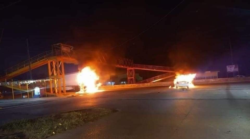 Balaceras y quema de vehículos en Tabasco por grupos criminales causan pánico
