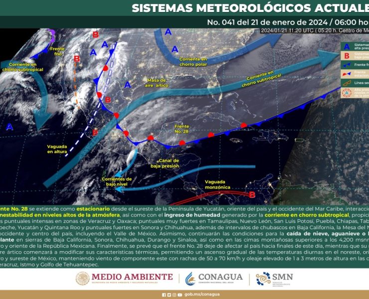 El SMN prevé lluvias intensas en Veracruz y Oaxaca