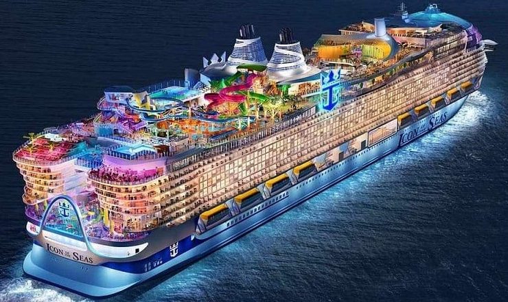 El Icon of the Seas crucero más grande del mundo se dispone en las próximas horas a zarpar en su viaje inaugural