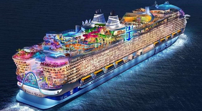 El Icon of the Seas crucero más grande del mundo se dispone en las próximas horas a zarpar en su viaje inaugural