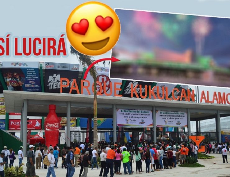 Los leones de Yucatán presentantan como quedará la remodelación del Kukulcán de Merida