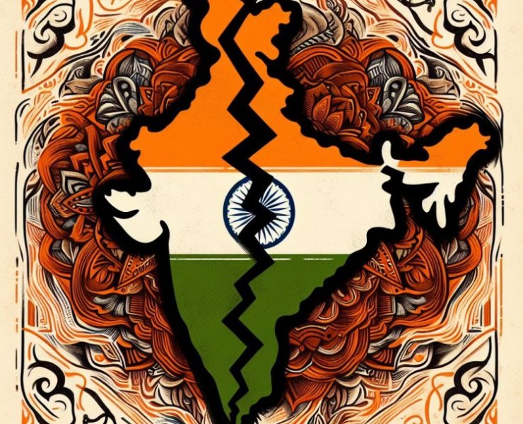 La india se está partiendo en 2