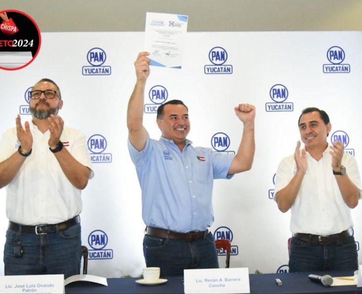 Renán Barrera recibió su constancia como candidato del PAN a la gubernatura de Yucatán