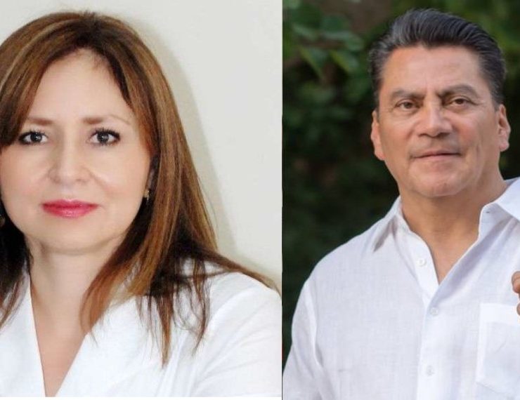 Rosalinda López y Oscar Cantón, precandidatos al Senado por Morena