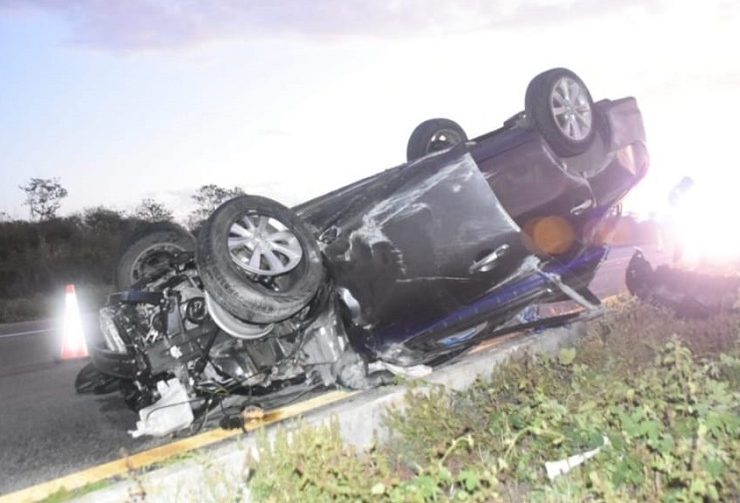 Se vuelcan policías de la SSP resultaron heridos