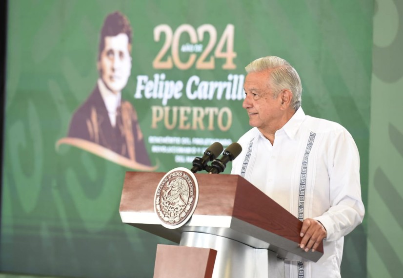 Conmemora AMLO aniversario luctuoso de Felipe Carrillo Puerto