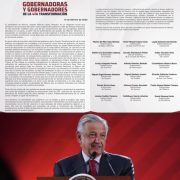 Respaldan Gobernadores de la 4T a AMLO ante sanción electoral