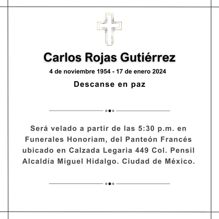 Murió Carlos Rojas, reconocido político y esposo de la senadora Mónica Fernández