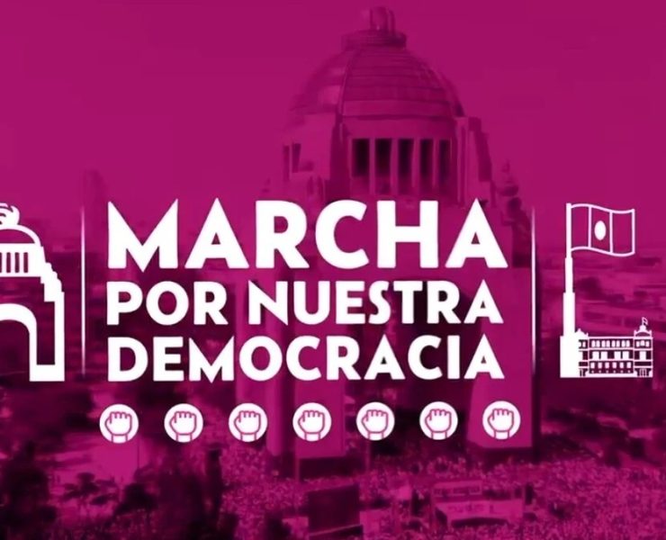 Marcha de Organizaciones Civiles para Defender la Democracia en México