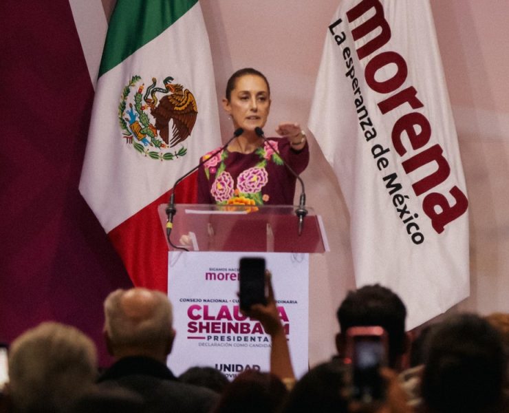 Sheinbaum es ratificada como candidata de Morena, PT y PVEM a la presidencia