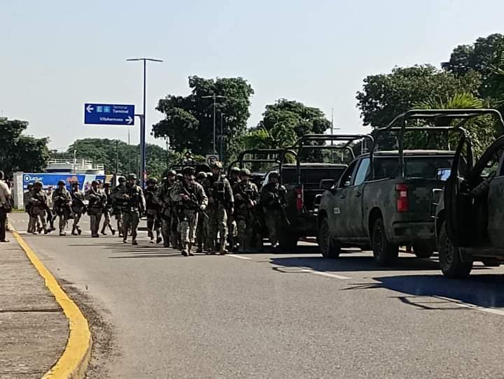 Militares llegan a Tabasco para reforzar seguridad tras la ola de asaltos en comercios