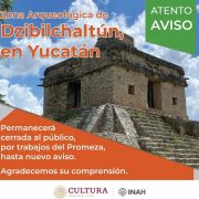 INAH anunció el cierre temporal de la Zona Arqueológica de Dzibilchaltún