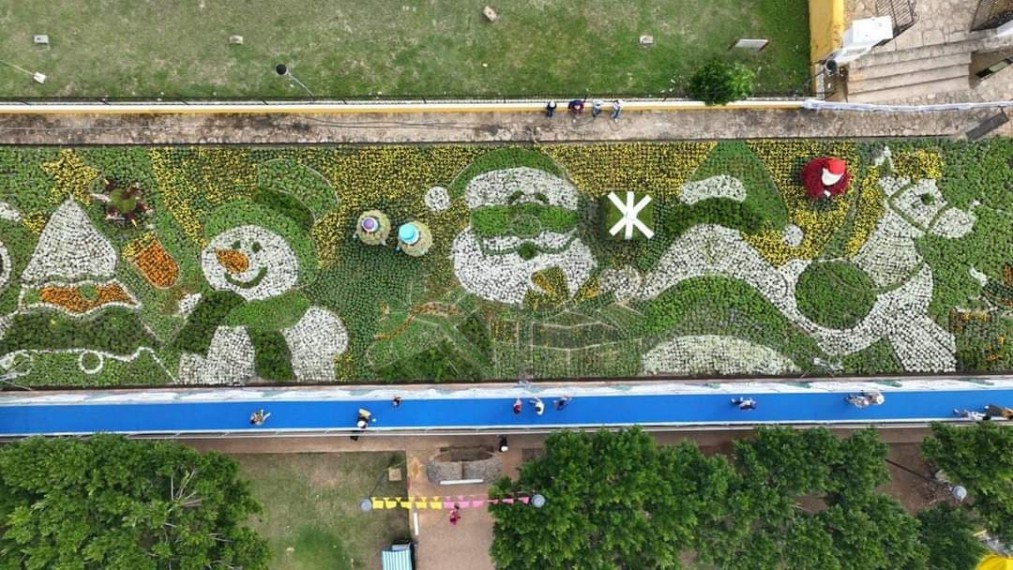 Yucatecos de Mérida, Umán, Valladolid e Izamal, disfrutaron de las representaciones en arte floral