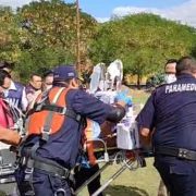 Vuelca unidad la Marina 2 lesionados de gravedad fueron trasladados en Helicóptero