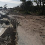 Grave erosión de playa en Punta San Julián