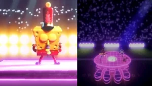 Bob Esponja también tuvo aparición en el Medio Tiempo del Super Bowl 58.
