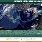 El SMN prevé que la Sexta Tormenta Inverna y el FF 33 ocasionan lluvias fuertes
