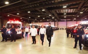 El Gobernador dotó de 39 camionetas y 13 motocicletas bien equipadas para el fortalecimiento de las policías de 32 municipios del estado.