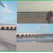 Se alejó el mar el Progreso, anticipando la llegada del norte, hoy en la mañana comenzó a soplar el “Chikín Ik”