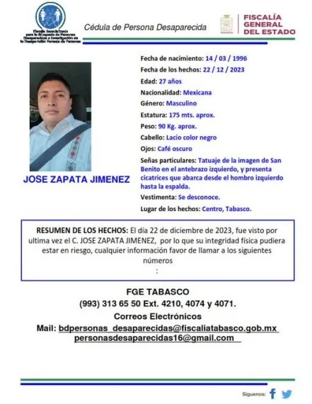 Cabeza humana encontrada en Chiapas sí pertenece a policía desaparecido