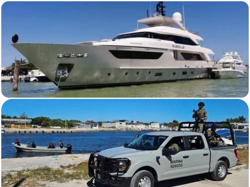 Casi medio millar de embarcaciones de recreo entre lanchas y lujosos yates fueron embargadas en varias marinas del puerto de abrigo de Yucalpetén