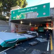 Accidente de autobús en Viaducto;deja 16 heridos