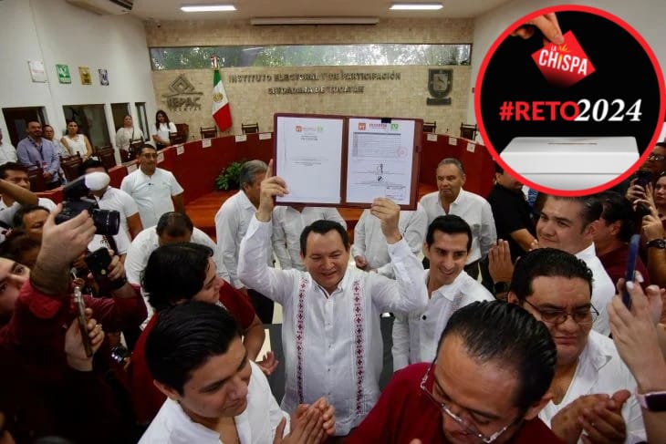 Joaquín Díaz abanderado guinda por Yucatán