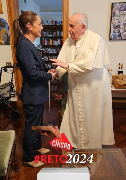 Claudia Sheinbaum se reúne con el Papa Francisco en Santa Marta