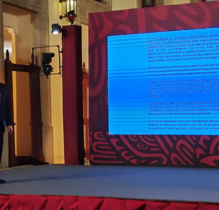 Revela AMLO carta que el NYT envía a vocería de presidencia