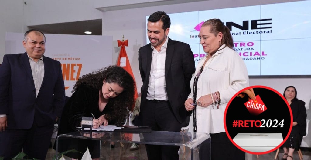 Álvarez Máynez se registra ante el INE como aspirante a la presidencia por MC